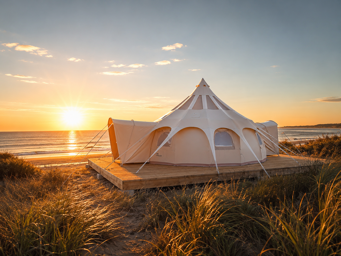 Blue Bohemian 20ft Better Bell Canvas Yurt-Style Glamping Tent