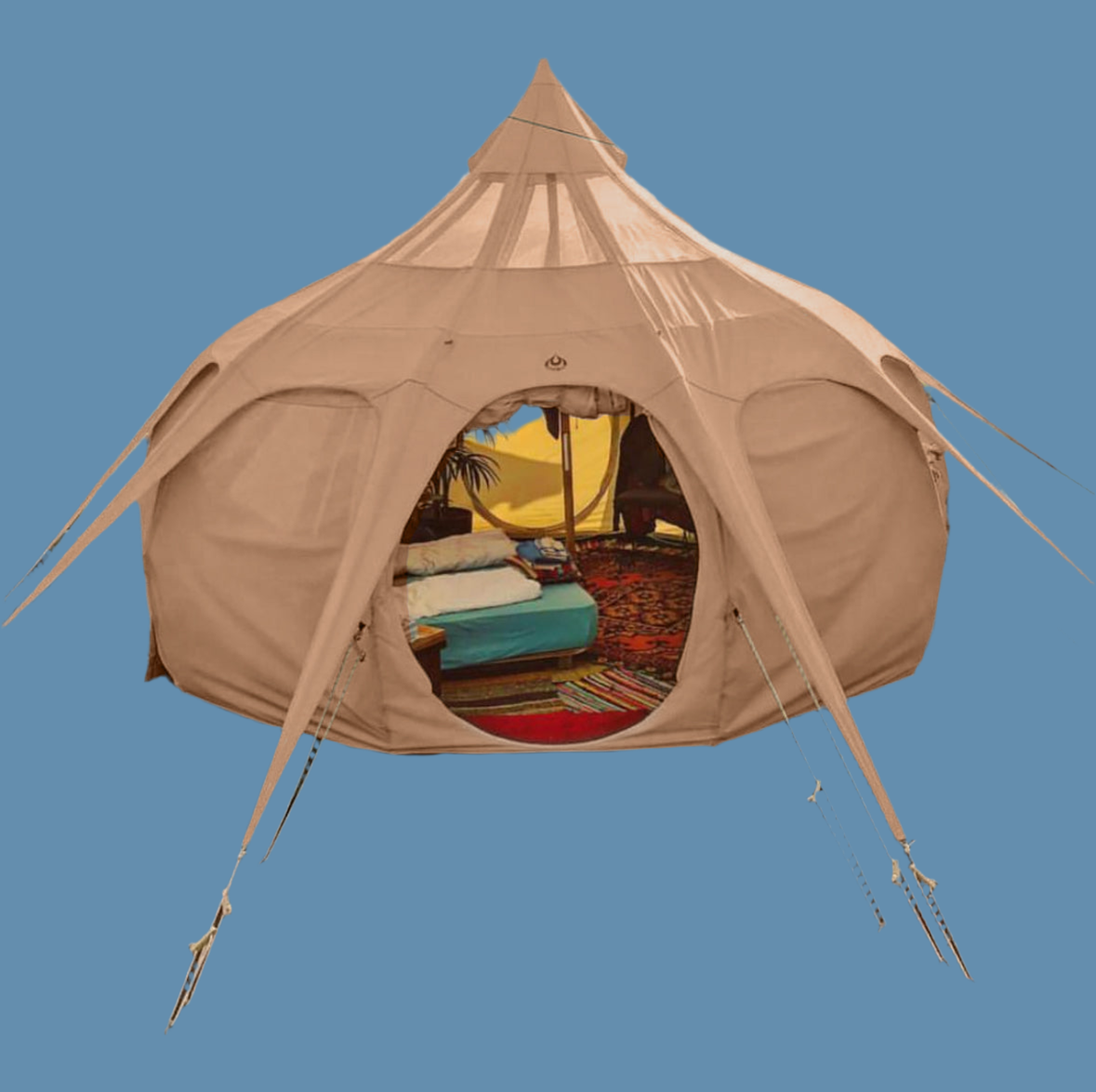 13ft Lotus Belle Stargazer Deluxe Tent Sand