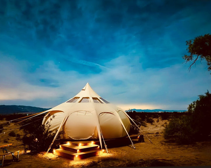 13ft Lotus Belle Stargazer Deluxe Tent Sand