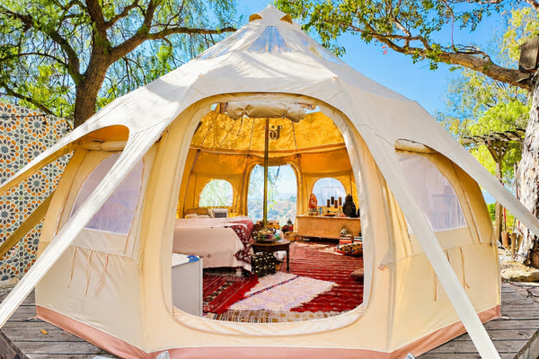Blue Bohemian 16ft Better Bell Stargazing Canvas Glamping Tent