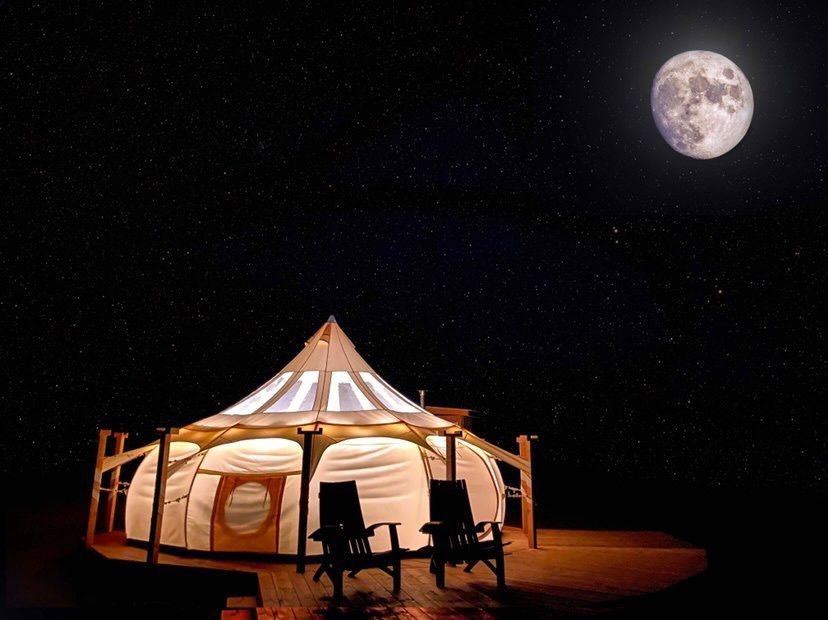 20ft Lotus Belle Hybrid Deluxe Stargazer Tent