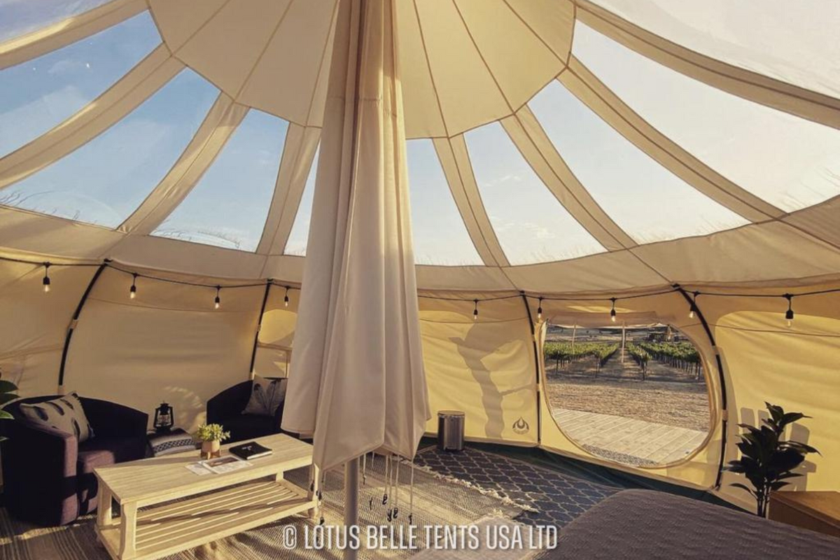 20ft Lotus Belle Hybrid Deluxe Stargazer Tent