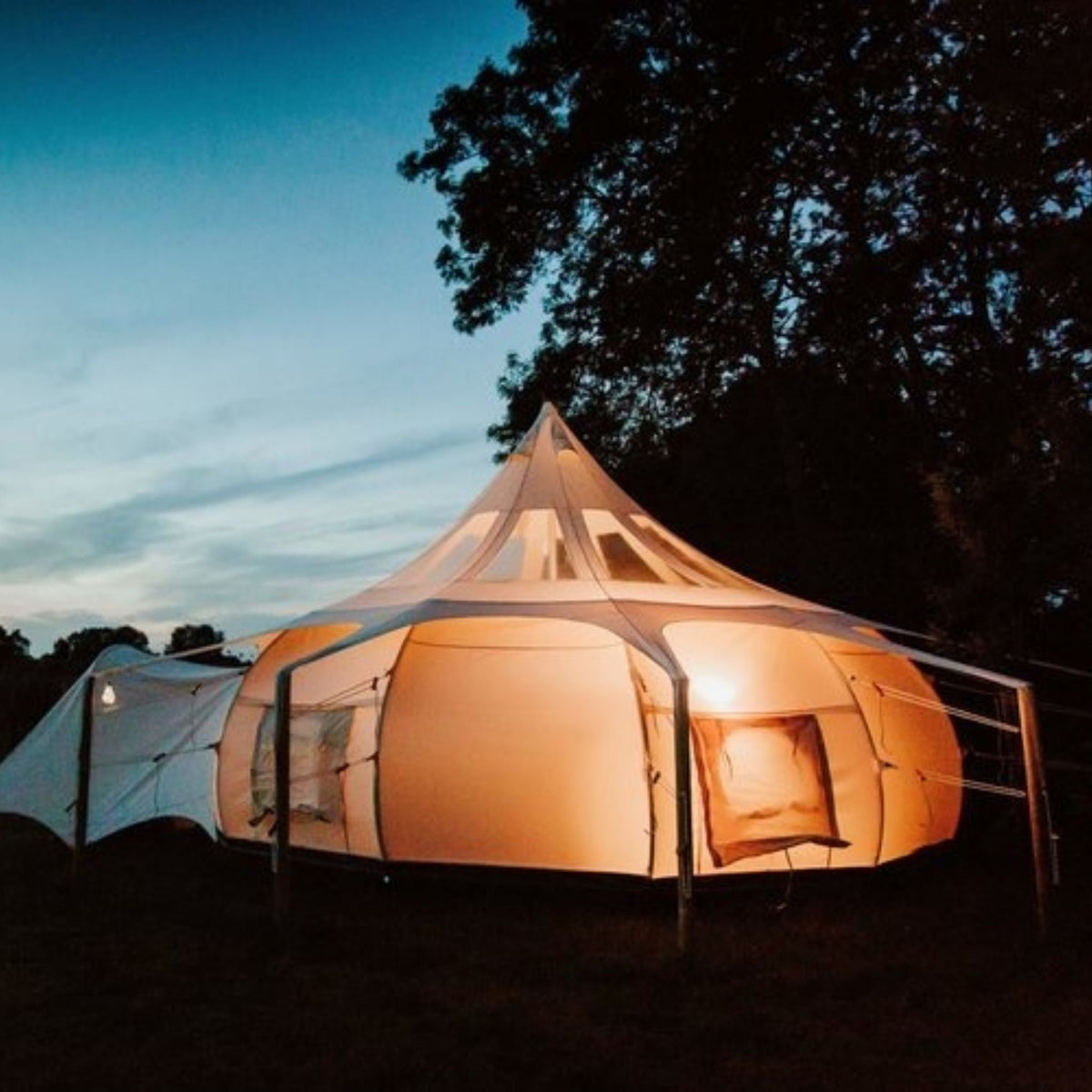 20ft Lotus Belle Hybrid Deluxe Stargazer Tent