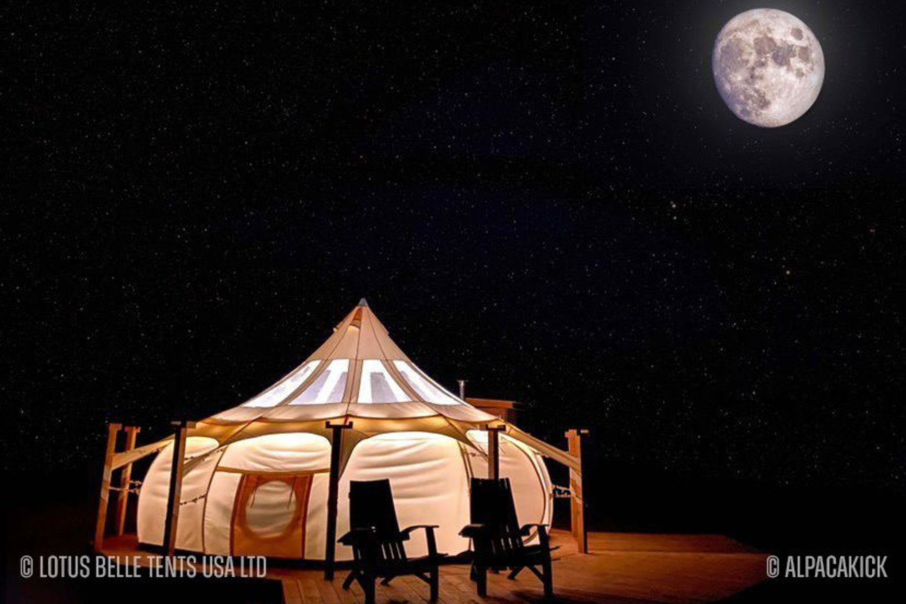 Lotus Belle 20ft Hybrid Deluxe Stargazer Tent